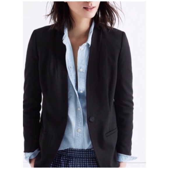 Madewell Jackets & Blazers - Madewell tribune blazer, black, Size 6